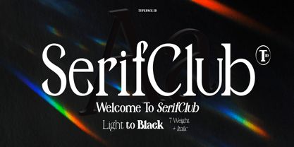 SerifClub Font Poster 1