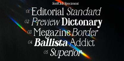 SerifClub Font Poster 4