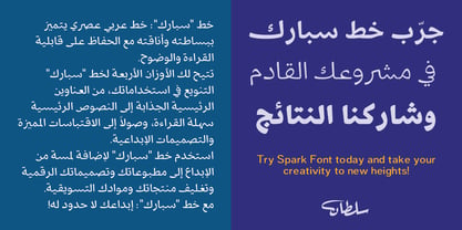 SF Spark Font Poster 5