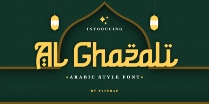 Al Ghazali Arabic Font Poster 1