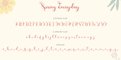 Spring Everyday Font Poster 5