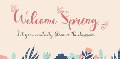 Spring Everyday Font Poster 2