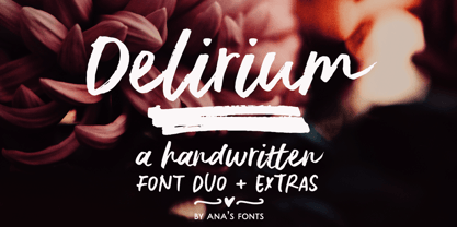 Delirium Duo Font Poster 1