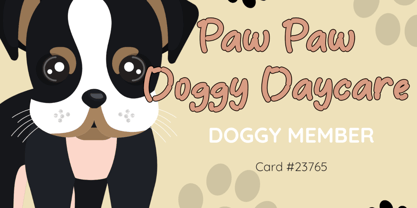 Doggy Pow Font Poster 3
