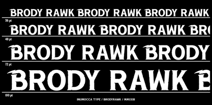 Brody Rawk Font Poster 9