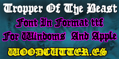 Tropper of the Beast Font Poster 7