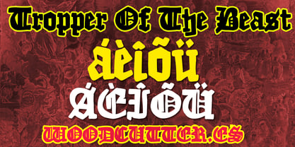 Tropper of the Beast Font Poster 5