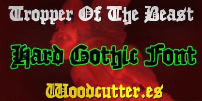 Tropper of the Beast Font Poster 2