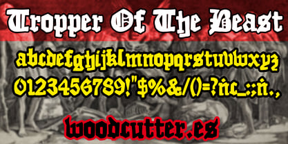 Tropper of the Beast Font Poster 3