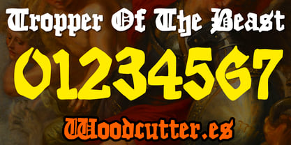 Tropper of the Beast Font Poster 6