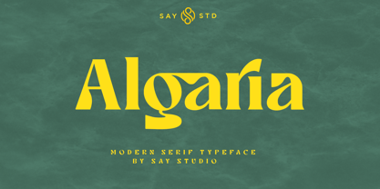 Algaria Font Poster 1