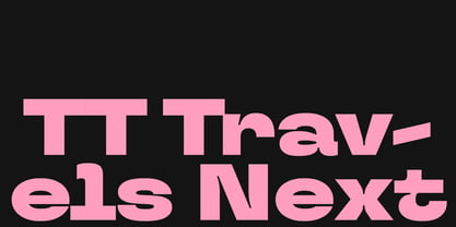 TT Travels Next Font Poster 1