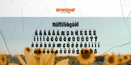 Wetnessday Font Poster 7