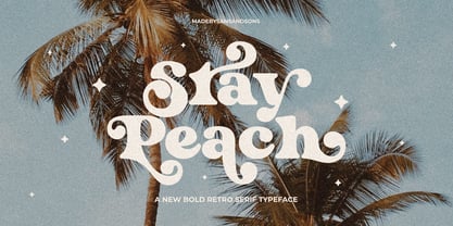 Stay Peach Font Poster 1