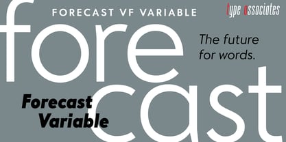 Forecast VF Font Poster 6