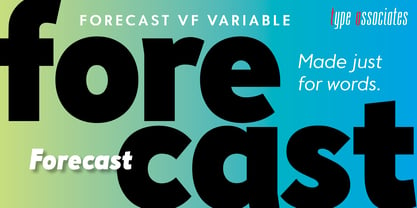 Forecast VF Font Poster 5