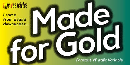 Forecast VF Font Poster 3