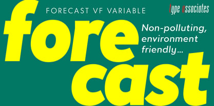 Forecast VF Font Poster 9