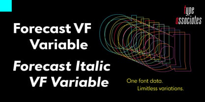 Forecast VF Font Poster 2