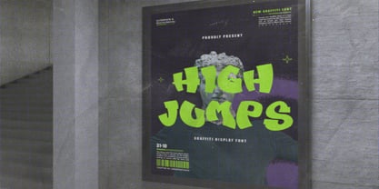 High Jumps Font Poster 3
