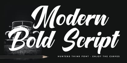 Hunters Think Font Poster 2