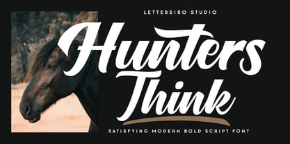 Hunters Think Font Poster 1