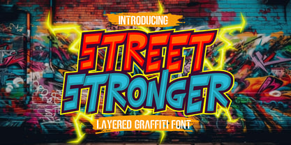 Street Stronger Font Poster 1