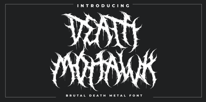 Death Mohawk Font Poster 7