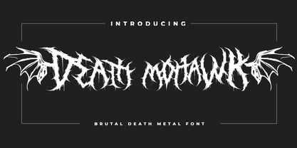 Death Mohawk Font Poster 1