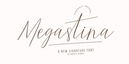 Megastina Font Poster 1