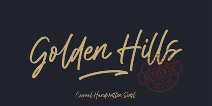 Golden Hills Police Affiche 1