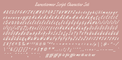 Barnstormer Script Font Poster 5