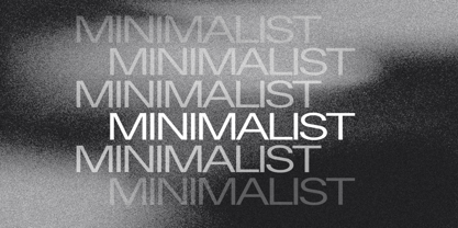 Minimalism Font Poster 2