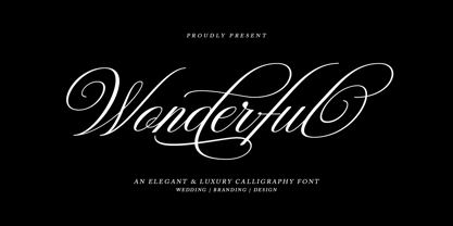 Wonderful Script Font Poster 10