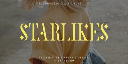 Starlikes Font Poster 1