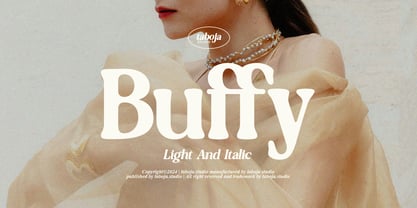 Buffy Retro Serif Font Poster 1