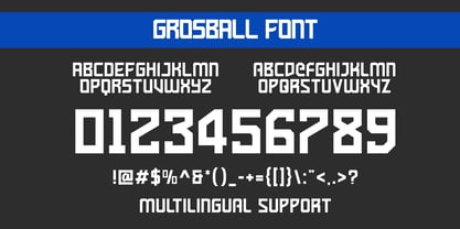 Grosball Font Poster 2