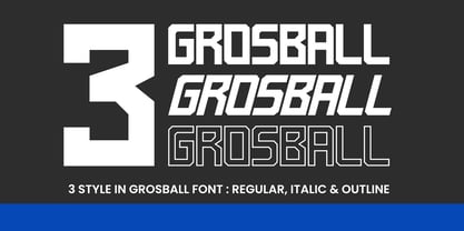 Grosball Font Poster 4