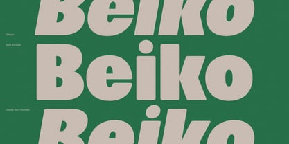 Beiko Heavy Font Poster 2