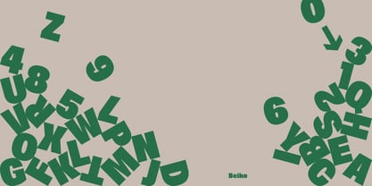 Beiko Heavy Font Poster 3