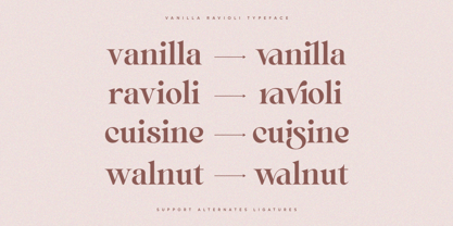 Vanilla Ravioli Font Poster 9