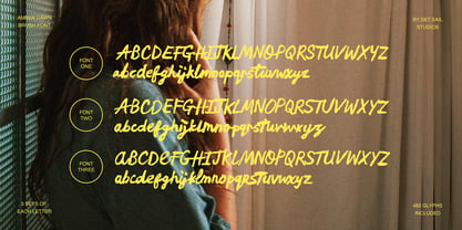 Amber Dawn Font Poster 7