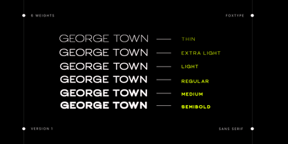 George Town Font Poster 4