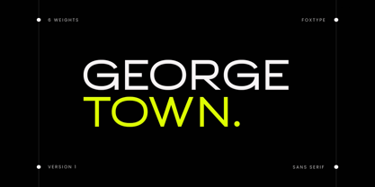 George Town Font Poster 1