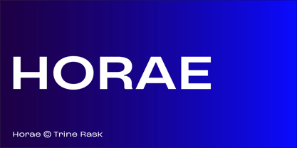 Horae Variable Font Poster 1