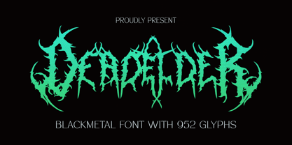 Dead Elder Metal Font Poster 1