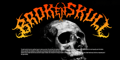 Dead Elder Metal Font Poster 3