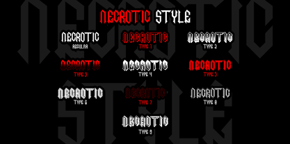 Necrotic Font Poster 10