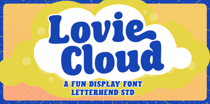 Lovie Cloud Font Poster 1