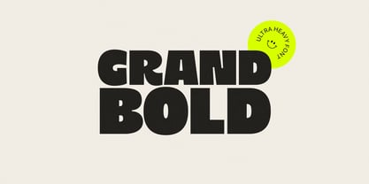 Grand Bold Font Poster 1